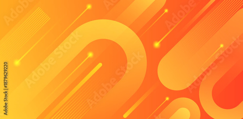 Bright abstract background with orange and yellow gradient fluid shapes, warm and energetic style suitable for creative and promotional designs.
