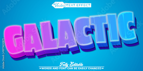  Galactic Space Universe Vector Fully Editable Smart Object Text Effect