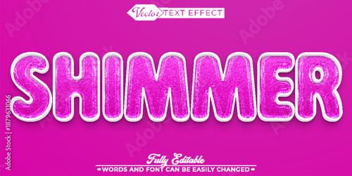  Shimmer Sparkle Metallic Vector Fully Editable Smart Object Text Effect