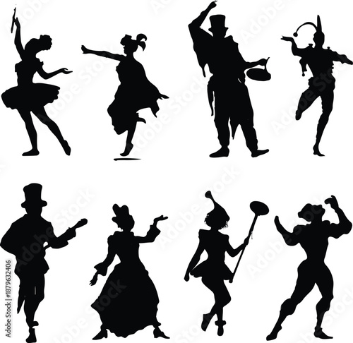 Diverse performers and dancers