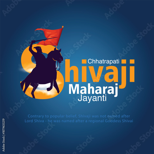 19th February Happy Shivaji jayanti. abstract vector illustration design