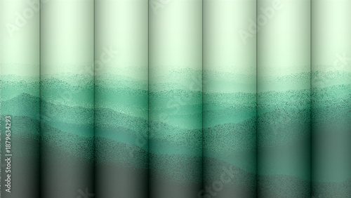 A vibrant textile pattern featuring blue and green stripes creates a colorful cotton fabric texture ideal for fashion design, craft sewing projects, or elegant silk curtain material