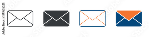 Email Icon Set Multiple Style Collection 