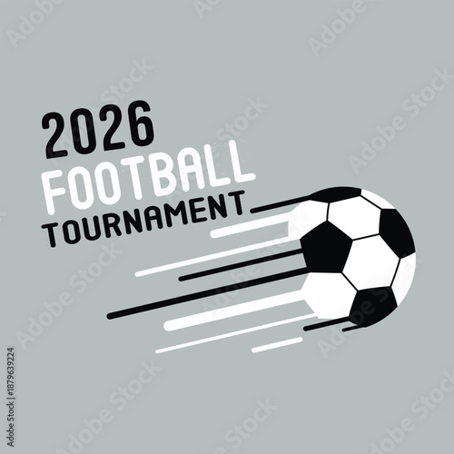 2026 football tournament background with abstract soccer ball | Adobe Stock