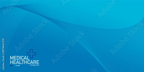 Vector medical healthcare background with Vector Plus, for hospital information banners, health information banners, infographics, and healthcare websites. Editable vector