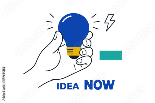 Hand holding light bulb symbolizing innovation and creativity