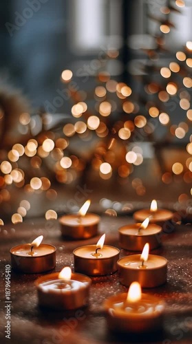 Memorial candlelight background for remembrance, memorial candlelight soft bokeh atmosphere, candle vigil tribute cinematic mourning video