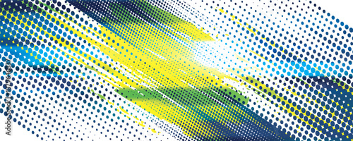 Light Green, Yellow vector pattern with rounded lines, dots. Shining colored illustration with rounded stripes, dots. The pattern can be used for websites.