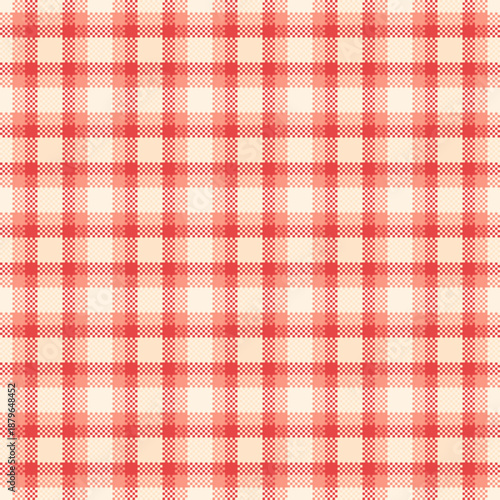 Nobility texture background plaid, packing vector seamless check. Furniture tartan fabric textile pattern in red and old lace colors.