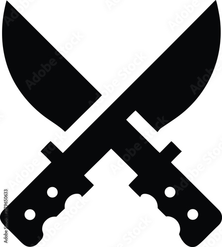 mozambican heroes day machete silhouette vector illustration on transparent background