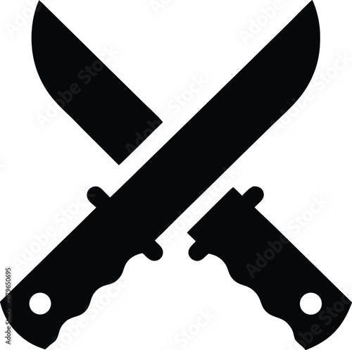 mozambican heroes day machete silhouette vector illustration on transparent background