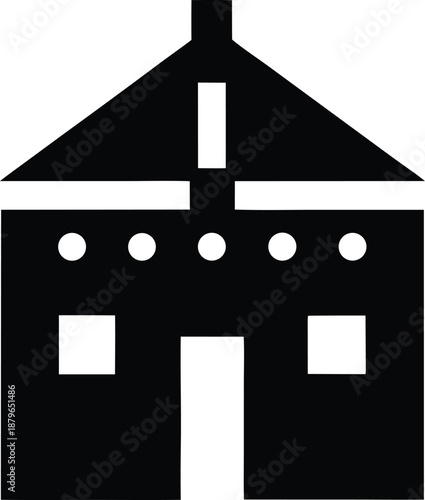 israeli sukkot hut silhouette vector illustration on transparent background