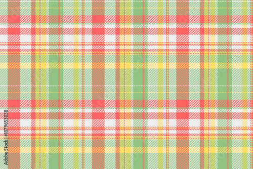 Various texture seamless textile, nice plaid background pattern. Image fabric check vector tartan in green and white colors.