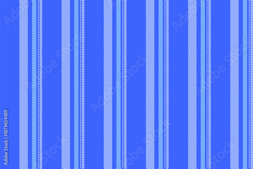 Brazil pattern vector texture, quality lines background textile. Fetwork seamless vertical stripe fabric in blue and azure colors.