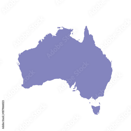 Map of Australian, sign silhouette. World Map Globe. Vector Illustration isolated on transparent background. African continent.