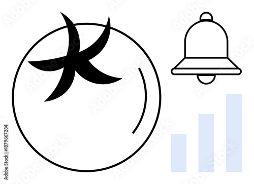 Notification concept. Notification communication and alerts in digital systems. Notification with graphical elements supports analytics, tracking, and modern app design . For apps, UI design