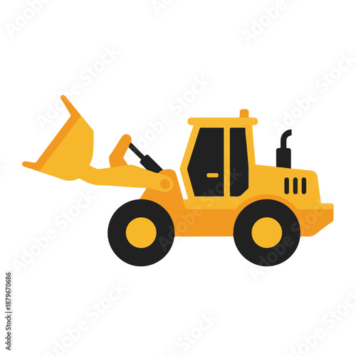 Yellow Front End Loader Heavy Machinery Equipment for Construction Sites and Landscaping
