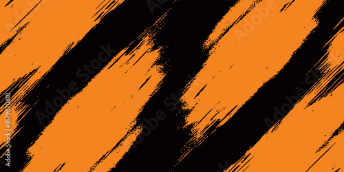 orange black brush Car sticker wrap pattern banner abstract sporty lines black orange color combination grunge brush modern pattern racing motorsport design.vector illustration. eps 10