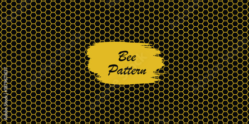 Bee Honeycomb Pattern Background