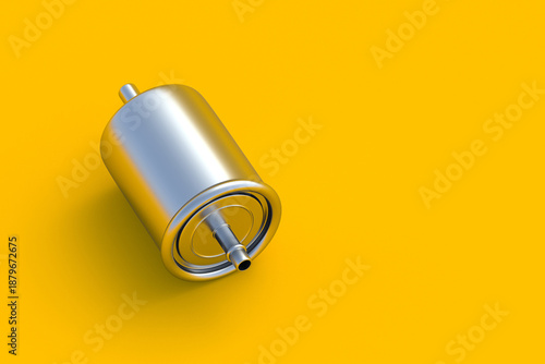 Slika na platnu Fuel filter for car on orange background