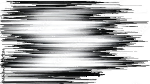 Glitchy white screen with black horizontal lines