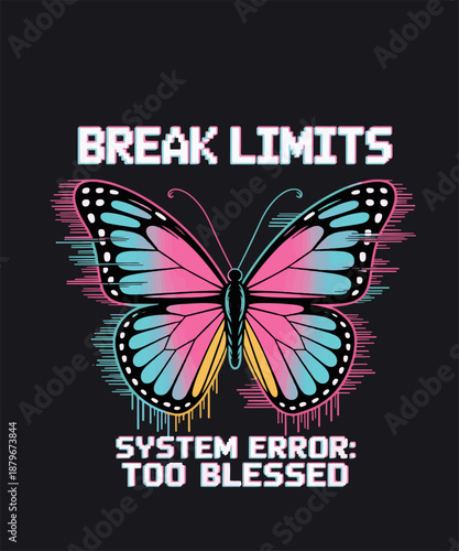 Butterfly Motivation - Consistency Is Key T-shirt Design