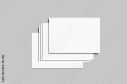 A5 Flyer Landscape Blank Mockup