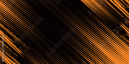 orange black brush Car sticker wrap pattern banner abstract sporty lines black orange color combination grunge brush modern pattern racing motorsport design.vector illustration. eps 10