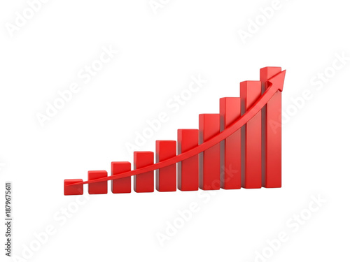 3d Red Graph Arrow Growth Success Chart Free Download 3d Red Graph Arrow Growth Success Chart - GFXLoad