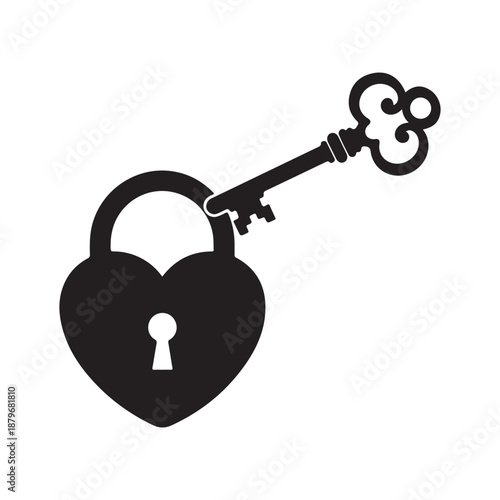 golden key with keyhole