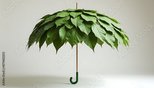 Wallpaper Mural green umbrella on the floor Torontodigital.ca