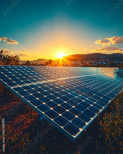 Long-lasting solar panel technology high resolution picture