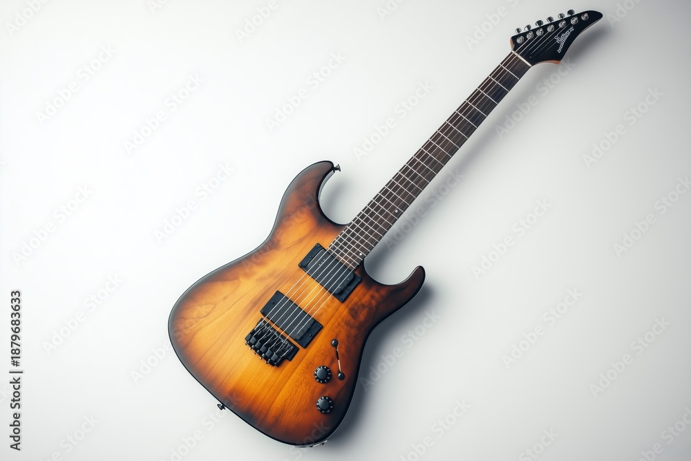 Fototapeta premium a guitar musical instrument isolated over white background