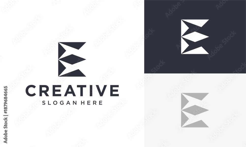 Naklejka premium Vector logo template design showcasing a creative abstract emblem, corporate identity, 1139.eps file format, modern, business branding concept