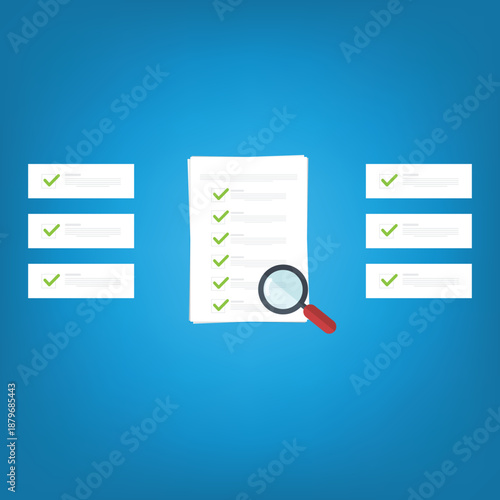 Document inspection or assessment evaluation, contract review, analysis, inspection of agreement contract, compliance verification.	