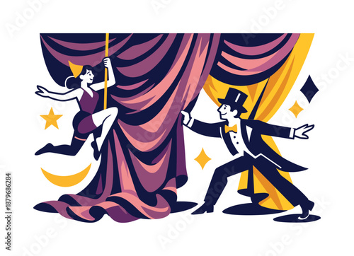 Image Generation. Luxury curtain fabric. Heavy drapery with deep folds, rich texture emphasized by bold