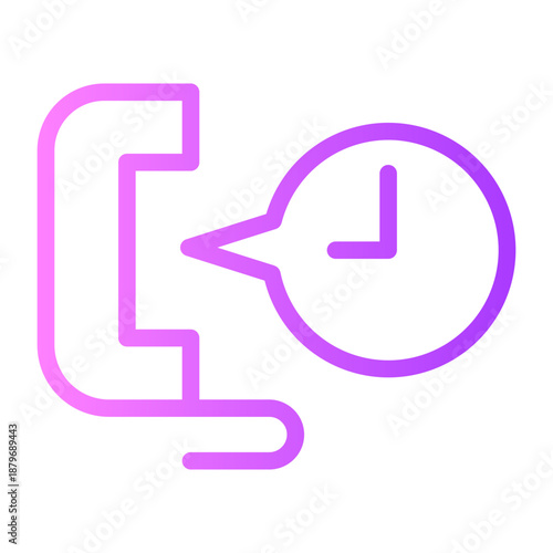 24 hours gradient icon