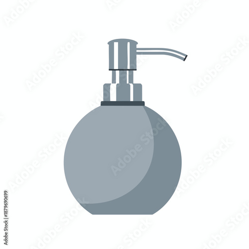 Gray Soap Dispenser Illustration