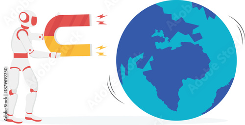 Robot Using Magnet to Attract Global Market Opportunities