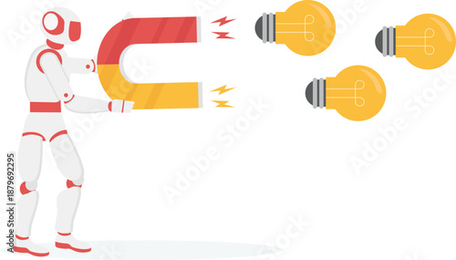 Robot Using Magnet to Attract Innovative Ideas