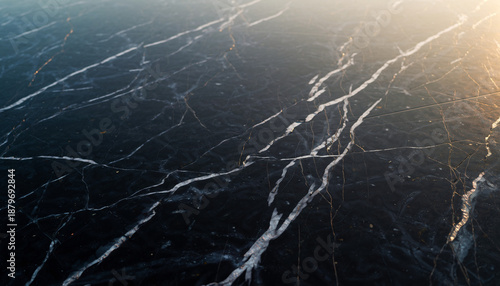 ブラック×シルバー・メタリックマーブル背景