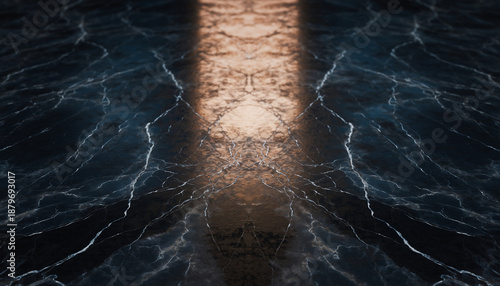 ブラック×シルバー・メタリックマーブル背景