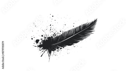 Black Feather Shattering into Splinters.