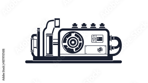 Industrial Air Compressor Machine Equipment.