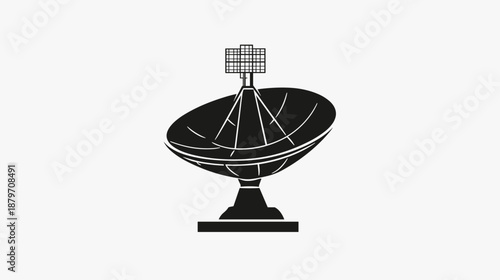 Satellite Dish Antenna for Signal Reception.