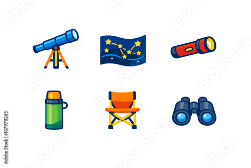 Astronomy Icons Set