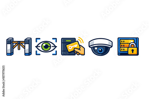 Security and Access Control Icons Set
