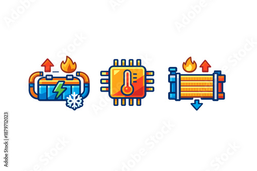 Cooling and Heating Icons