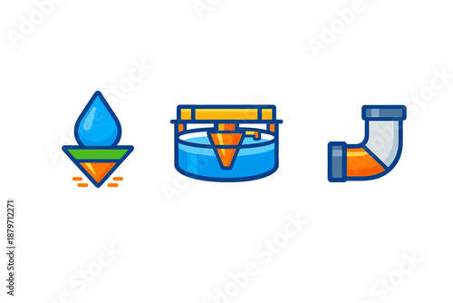 Water filtration system icons