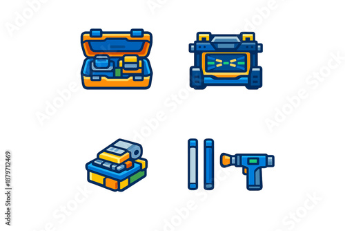 Sci-fi Toolkit and Gadgets Icons